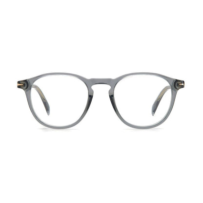 David Beckham Men’s Optical Glasses – Gray Round Frame