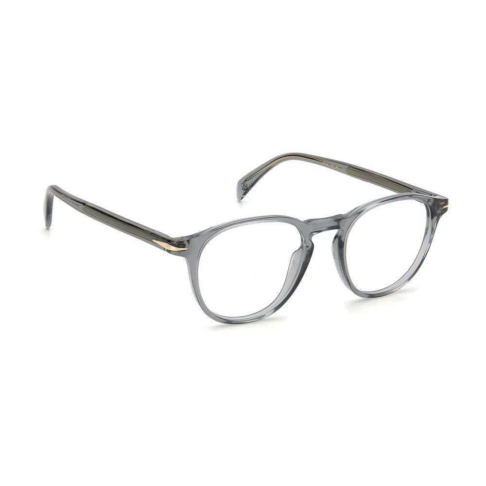 David Beckham Men’s Optical Glasses – Gray Round Frame