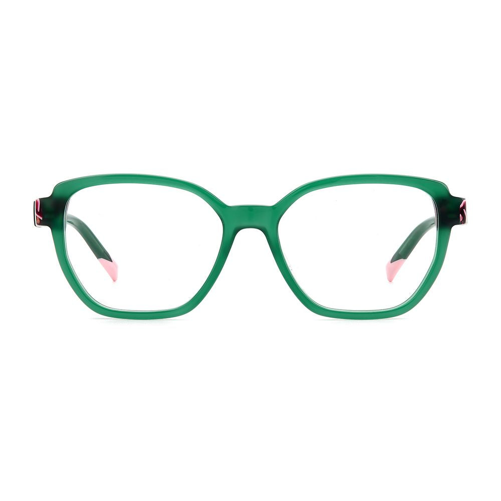 Missoni Women's Optical Glasses – Green Square Frame, Demo Lens