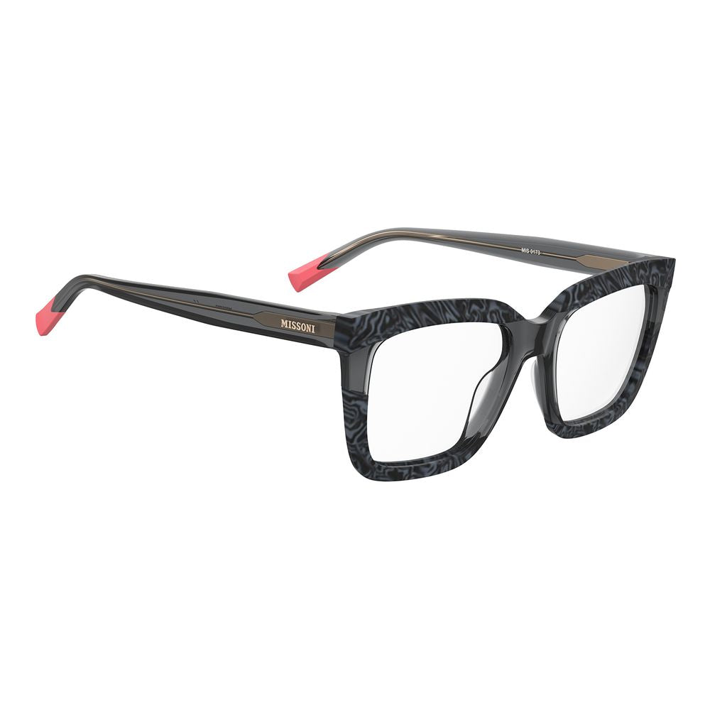Missoni Women’s Multicolor Optical Glasses – Square Full-Rim Frames