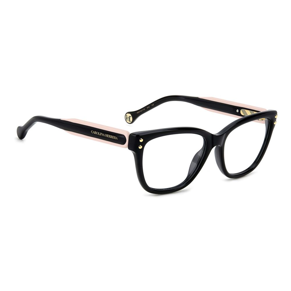 Carolina Herrera Women's Cat Eye Glasses – Black Full-Rim Frame