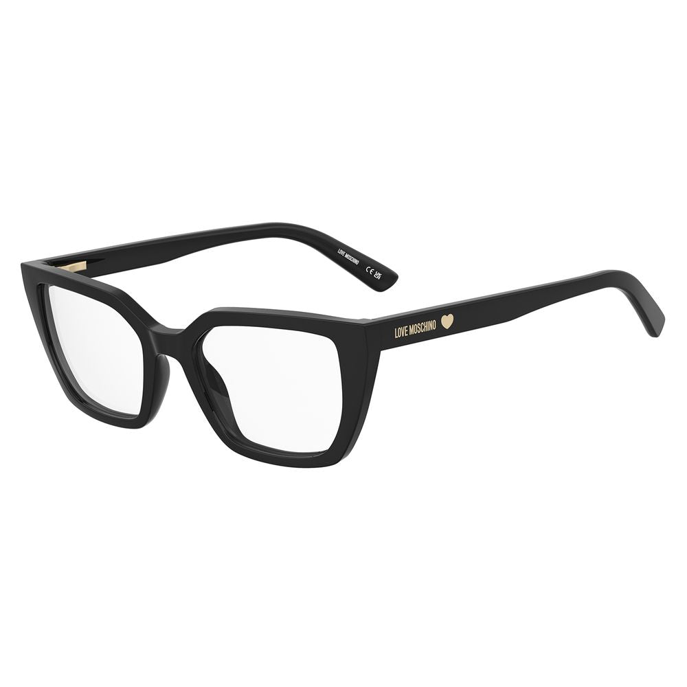 Love Moschino Women’s Optical Glasses – Black Square Frame, 52mm