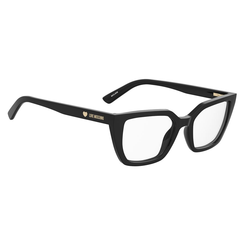Love Moschino Women’s Optical Glasses – Black Square Frame, 52mm