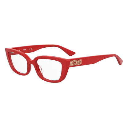 Love Moschino Women's Optical Glasses – Red Rectangle Frame