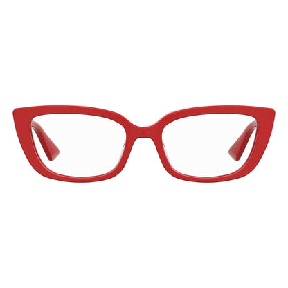Love Moschino Women's Optical Glasses – Red Rectangle Frame