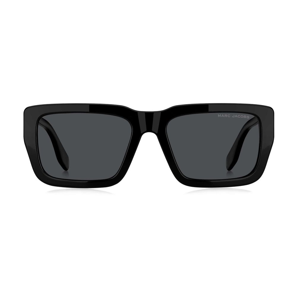 Marc Jacobs Men’s Hybrid Glasses – Black Rectangle Frame, 56mm