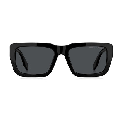 Marc Jacobs Men’s Hybrid Glasses – Black Rectangle Frame, 56mm