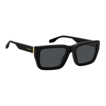 Marc Jacobs Men’s Hybrid Glasses – Black Rectangle Frame, 56mm