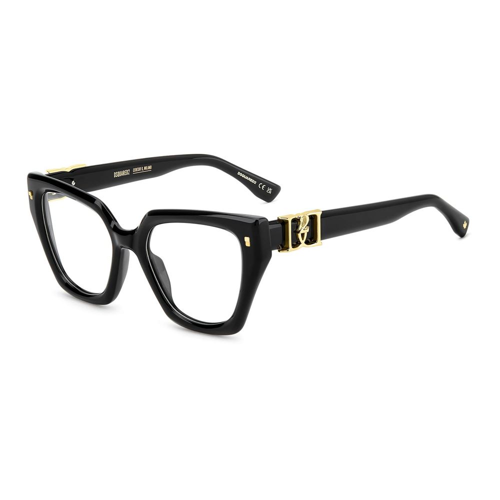 Dsquared² Women's Optical Glasses – Black Butterfly Frame