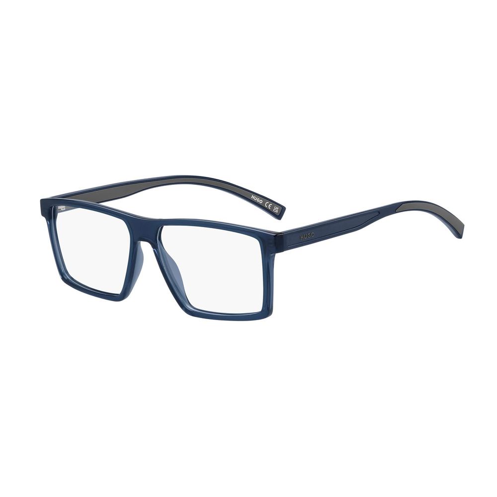 Hugo Boss Men's Blue Plastic Optical Glasses – Square Frame