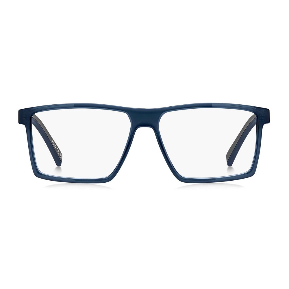 Hugo Boss Men's Blue Plastic Optical Glasses – Square Frame