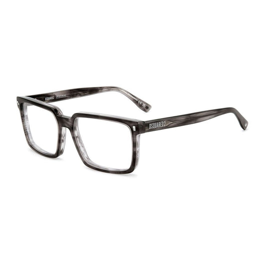 Dsquared² Men’s Optical Glasses – Grey Rectangle Frame