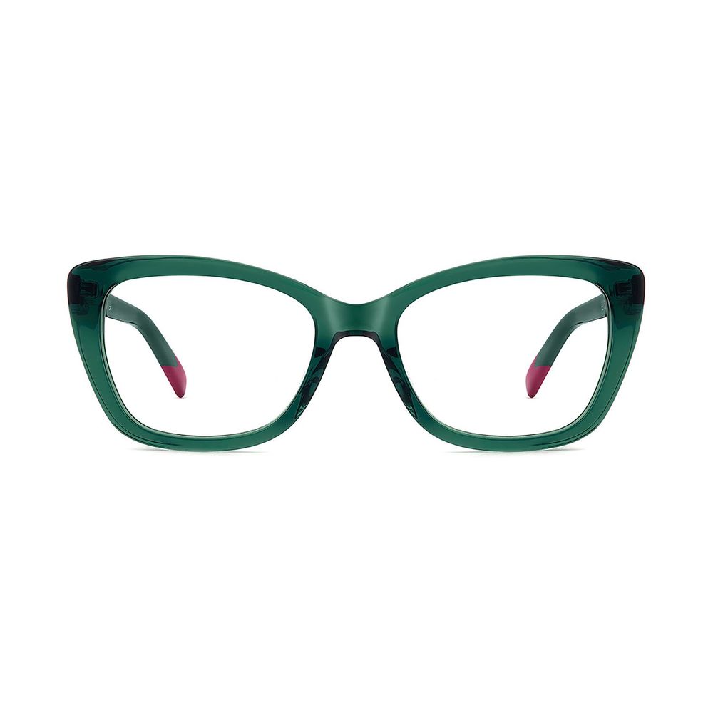 Missoni Women's Turquoise Cat Eye Glasses – Demo Lens Frames