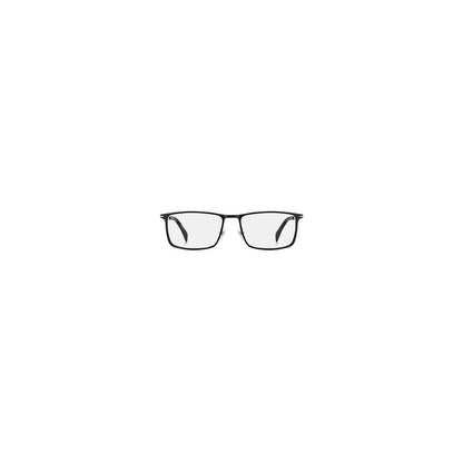 David Beckham Men's Black Metal Glasses – Rectangle Frames