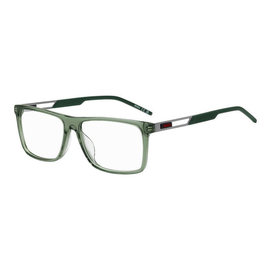 Hugo Boss Men's Optical Glasses – Olive Rectangle Frames