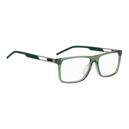 Hugo Boss Men's Optical Glasses – Olive Rectangle Frames