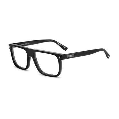 Dsquared² Men's Optical Glasses – Black Square Frame, Demo Lens
