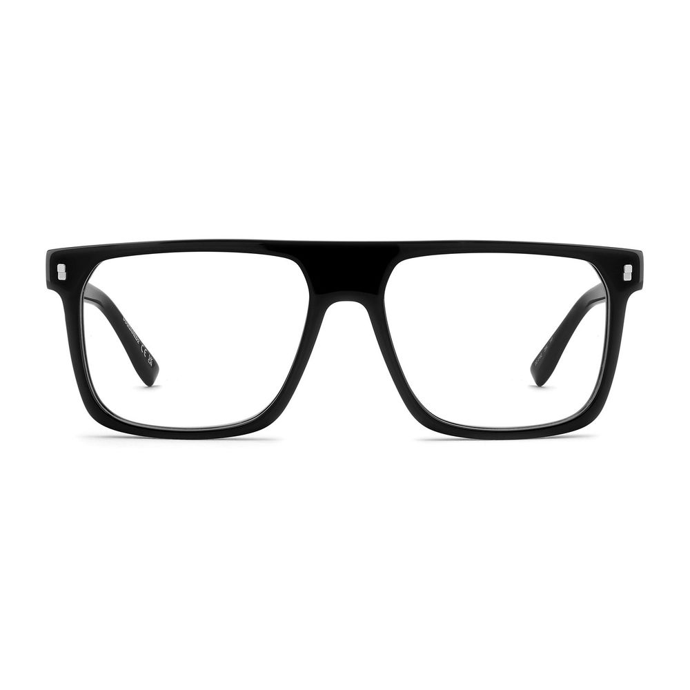 Dsquared² Men's Optical Glasses – Black Square Frame, Demo Lens