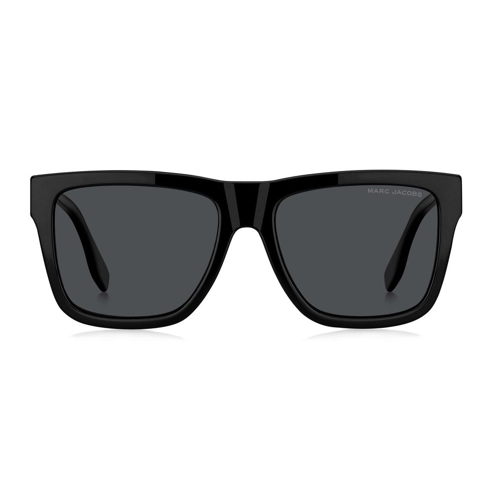 Marc Jacobs Men’s Hybrid Glasses – Black Square Frame, 56mm