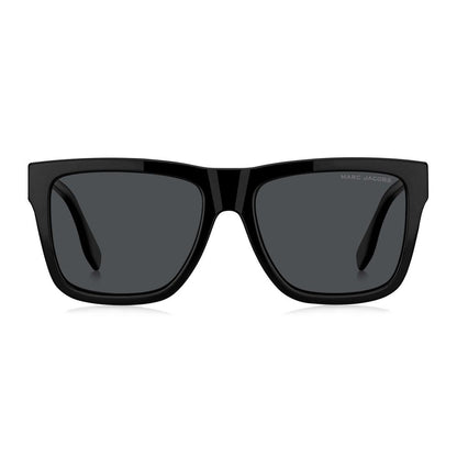 Marc Jacobs Men’s Hybrid Glasses – Black Square Frame, 56mm