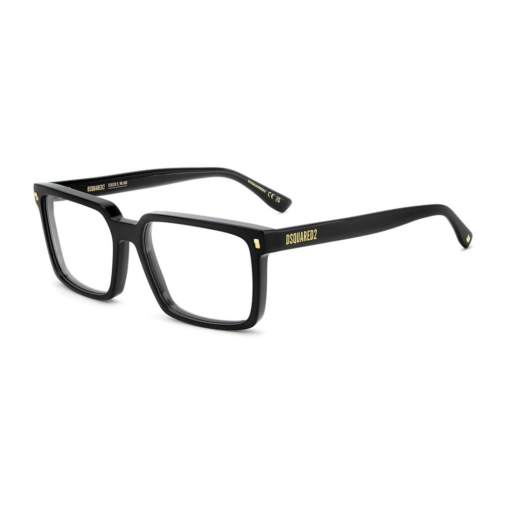 Dsquared² Men's Optical Glasses – Black Square Frames