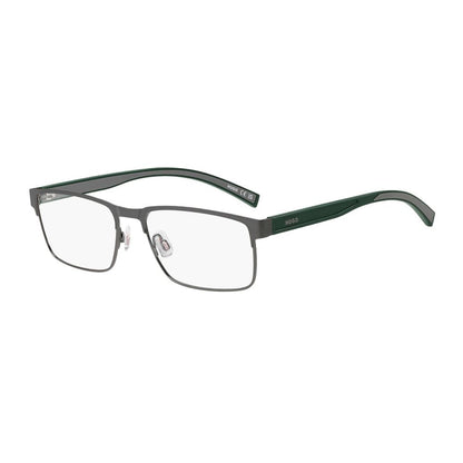 Hugo Boss Men's Optical Glasses – Gunmetal Rectangle Frame