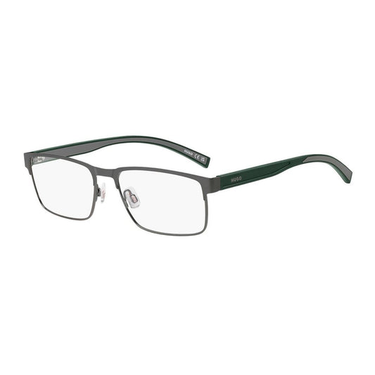 Hugo Boss Men's Optical Glasses – Gunmetal Rectangle Frame