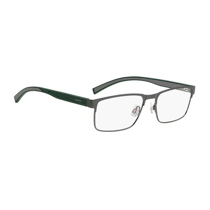 Hugo Boss Men's Optical Glasses – Gunmetal Rectangle Frame