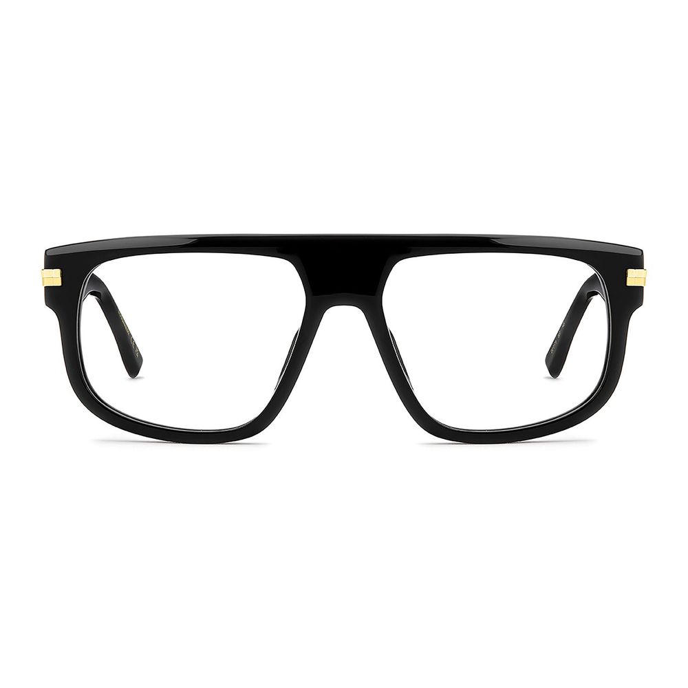 Dsquared² Men's Black Acetate Optical Glasses – Square Frame