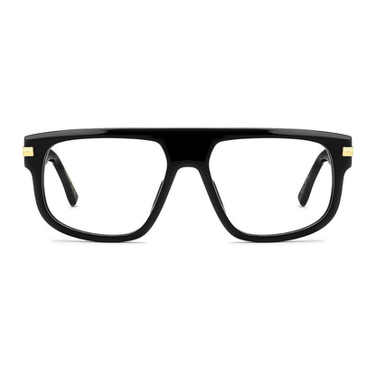 Dsquared² Men's Black Acetate Optical Glasses – Square Frame