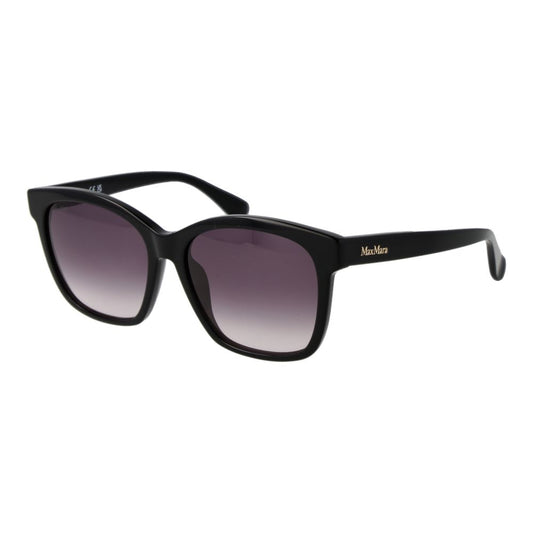 Max Mara Women’s Sunglasses – Black Butterfly Frame, Grey Gradient Lenses