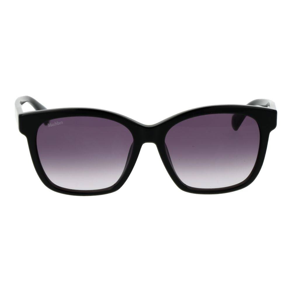Max Mara Women’s Sunglasses – Black Butterfly Frame, Grey Gradient Lenses