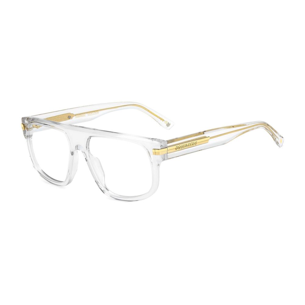 Dsquared² Men’s Transparent Optical Glasses – Full-Rim Frame