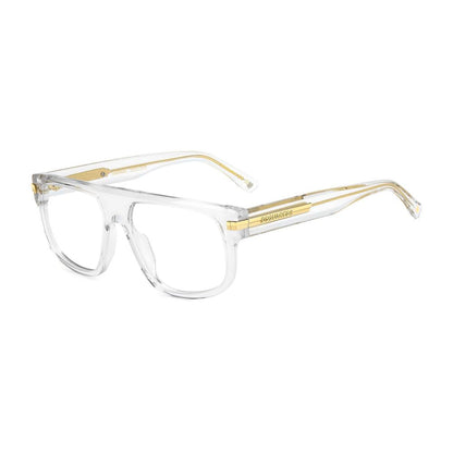 Dsquared² Men’s Transparent Optical Glasses – Full-Rim Frame