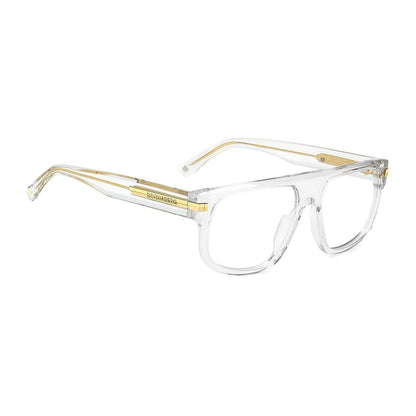 Dsquared² Men’s Transparent Optical Glasses – Full-Rim Frame