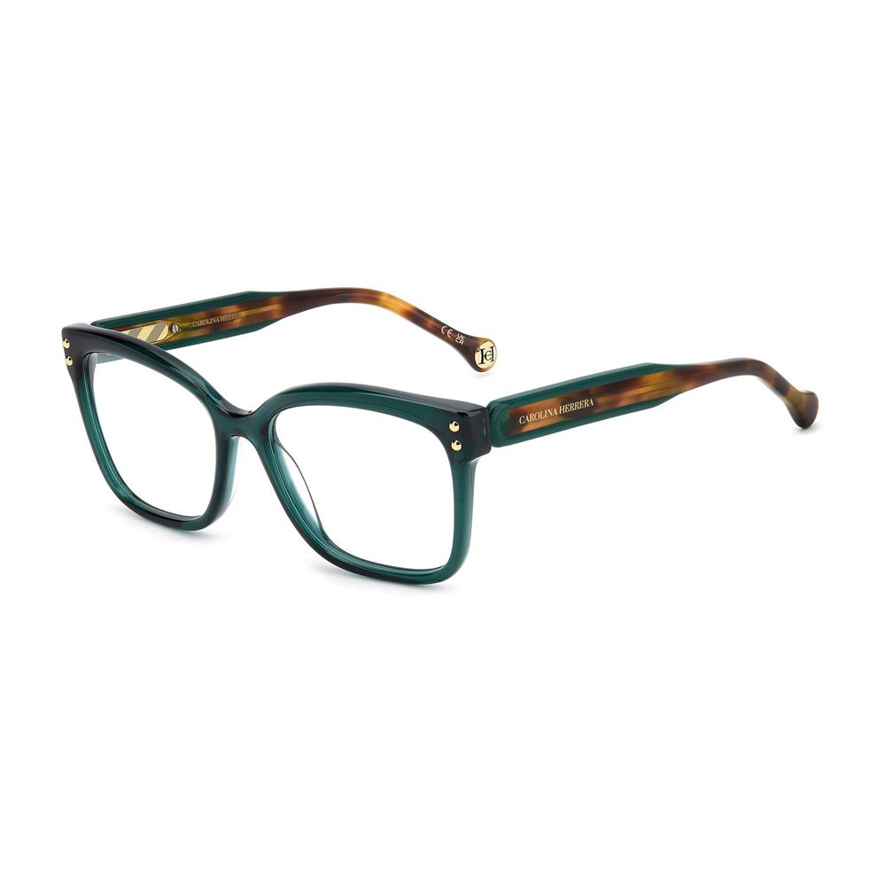 Carolina Herrera Women’s Turquoise Cat Eye Glasses - Demo Lens