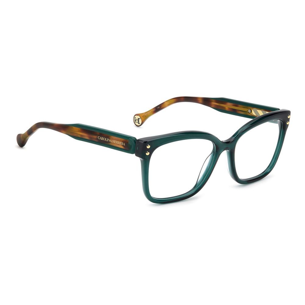 Carolina Herrera Women’s Turquoise Cat Eye Glasses - Demo Lens