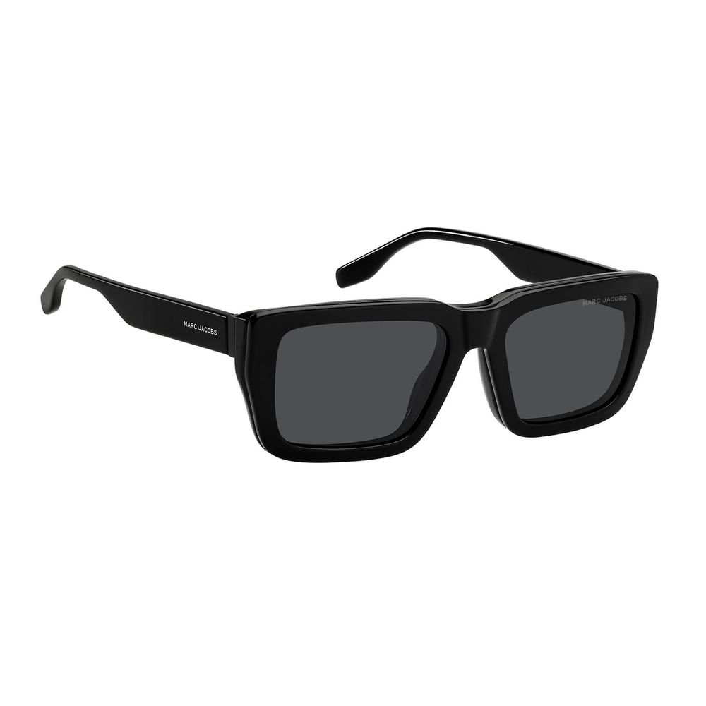 Marc Jacobs Men’s Hybrid Glasses – Black Square Frame, 56mm