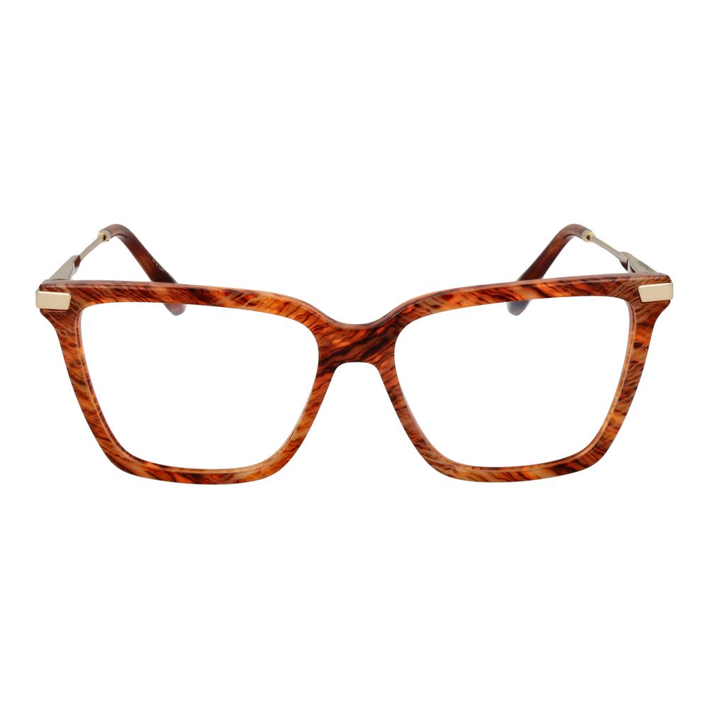 Victoria Beckham Women’s Optical Glasses – Orange Butterfly Frame, 55mm
