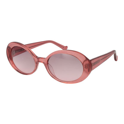 Replay Women’s Sunglasses – Pink Oval Frame, Purple Gradient Lenses