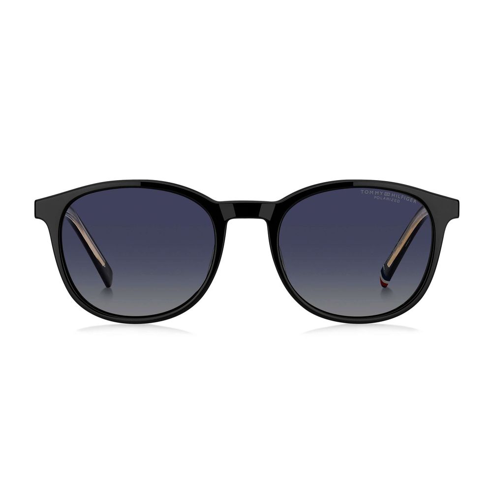 Tommy Hilfiger Unisex Hybrid Glasses – Black Panto Frames, 51mm