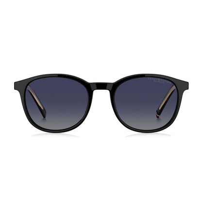 Tommy Hilfiger Unisex Hybrid Glasses – Black Panto Frames, 51mm