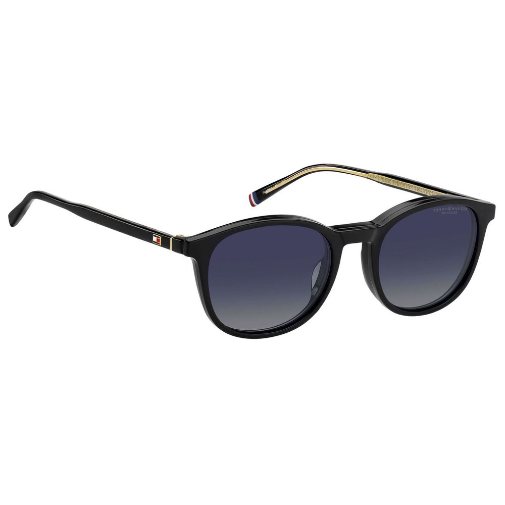 Tommy Hilfiger Unisex Hybrid Glasses – Black Panto Frames, 51mm