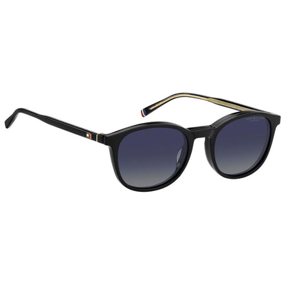 Tommy Hilfiger Unisex Hybrid Glasses – Black Panto Frames, 51mm