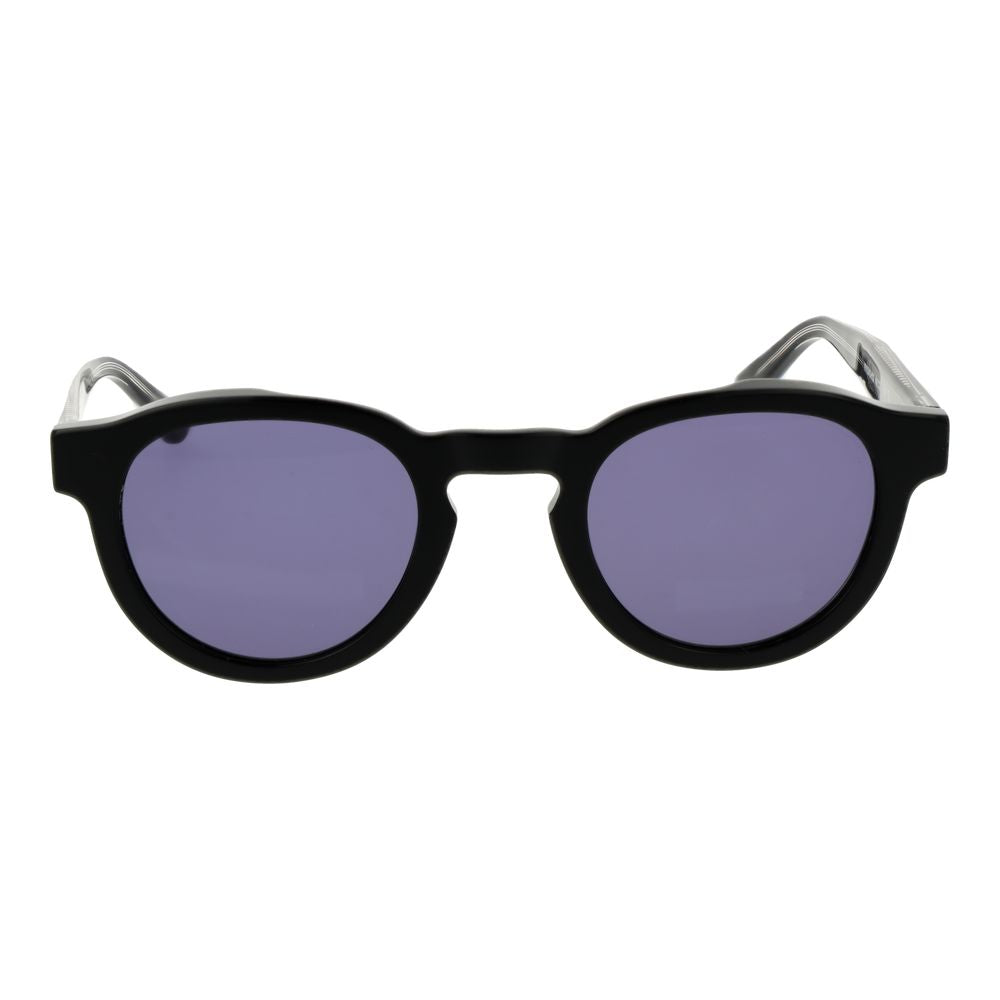 Replay Unisex Sunglasses – Black Acetate Frame, Grey Lenses
