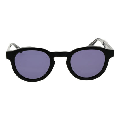 Replay Unisex Sunglasses – Black Acetate Frame, Grey Lenses