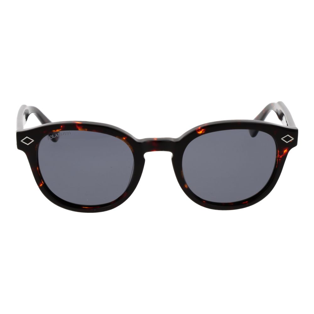Replay Unisex Sunglasses – Brown Panto Frame, Grey Lenses