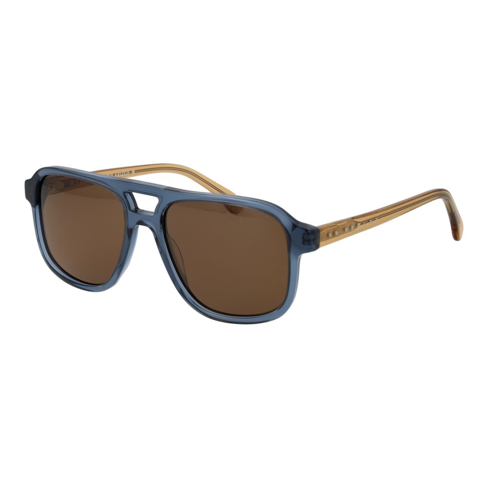 Replay Blue Acetate Sunglasses – Aviator Style with Brown Lenses