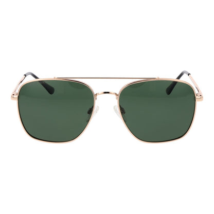 Replay Gold Metal Sunglasses – Aviator Style with Green Lenses