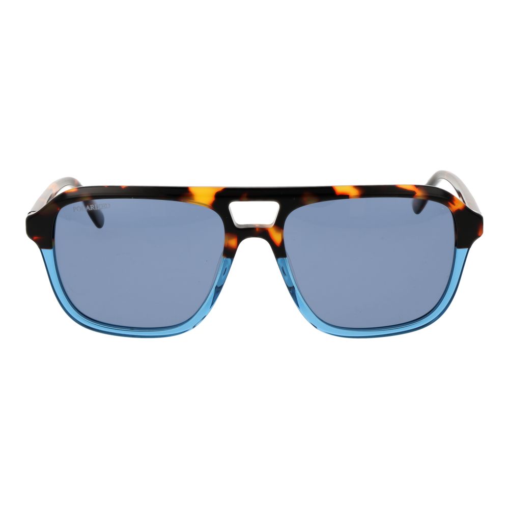 Replay Multicolor Acetate Sunglasses – Aviator Style with Blue Lenses